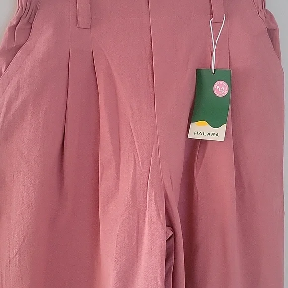 Halara High Waisted Side Pocket 'Linen' trousers Sz S Regular - Picture 3 of 8
